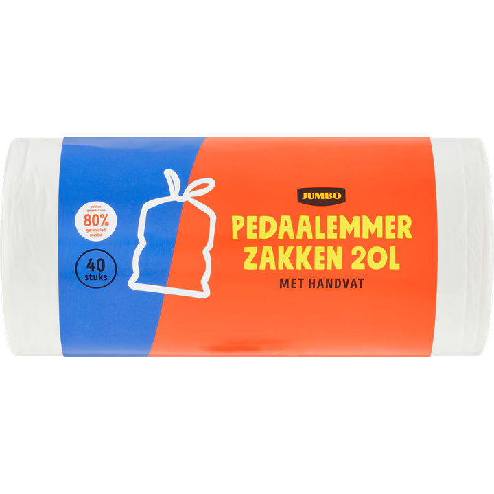 Jumbo Prullenbakzakken + sluitband 40st