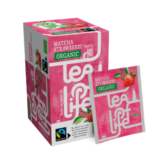 Tea of Life Groene thee Matcha Aardbei 25 stuks