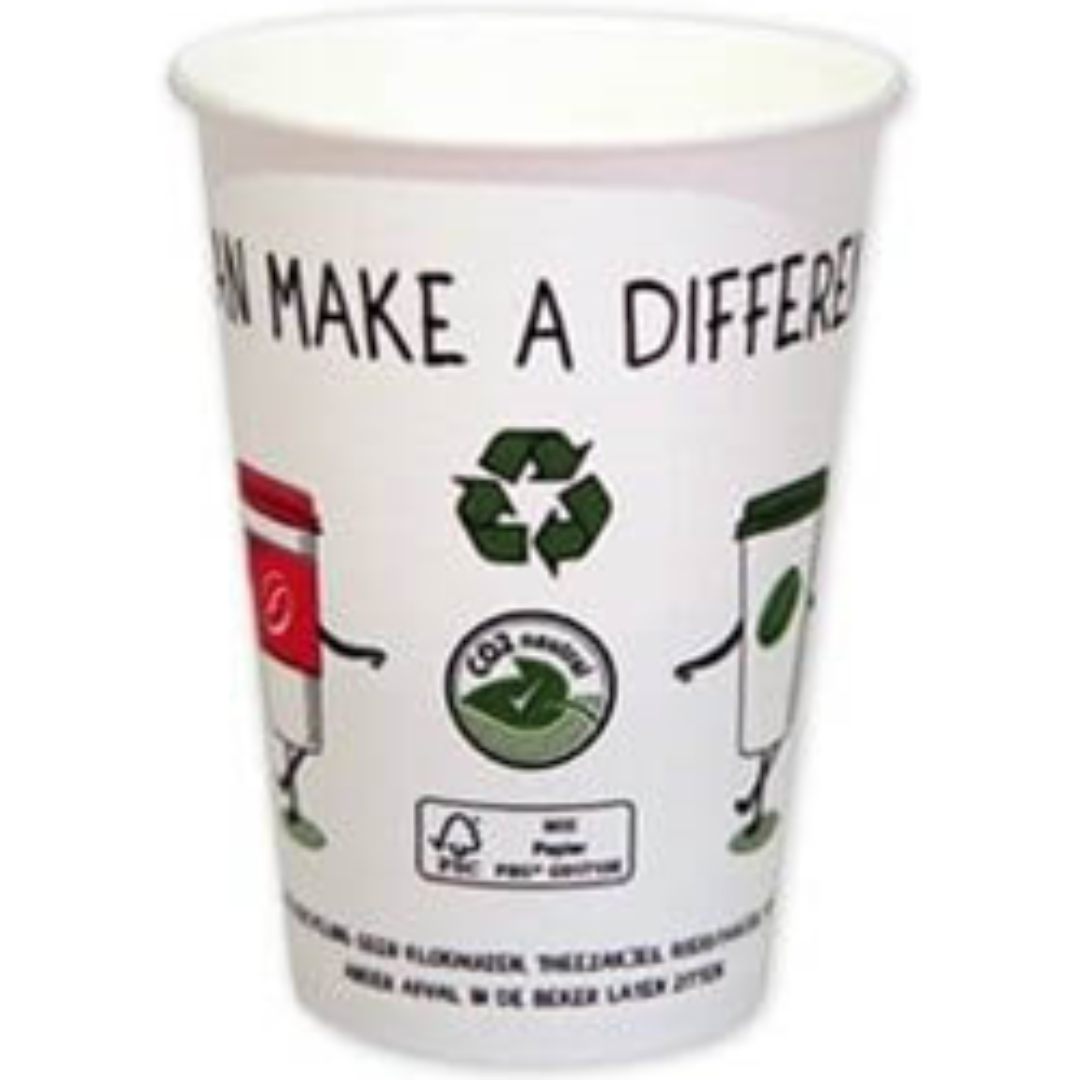 DS 2500 ST. Beker karton CO2-neutraal make a difference 180ml