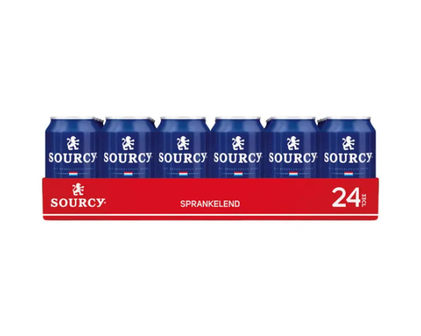 Tray blik 24 st 33 CL - Sourcy Rood