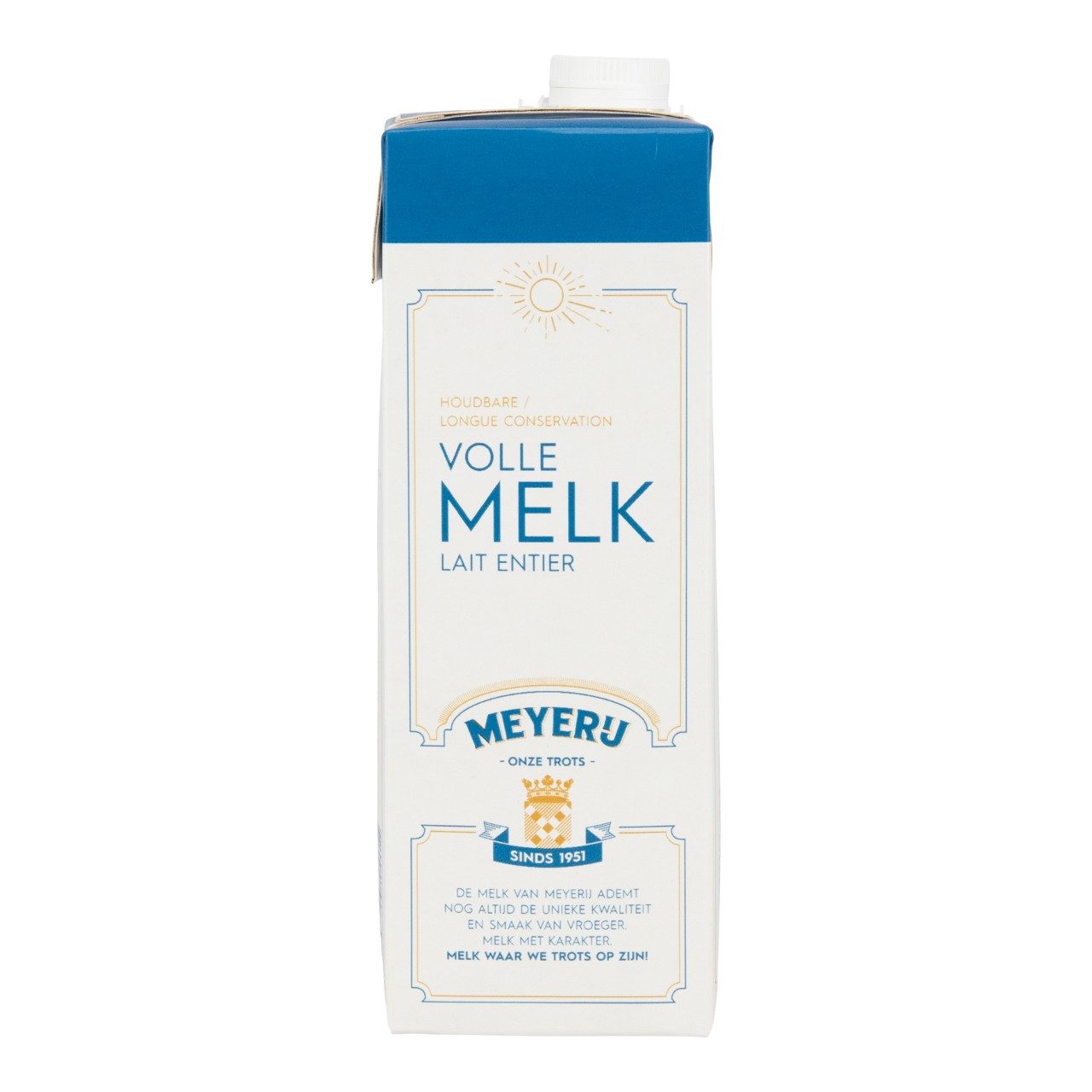 TRAY 12 x 1 L. Volle Melk Meyerij (lang houdbaar)