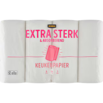 Jumbo Keukenpapier Extra Sterk & Absoberend 4 rollen
