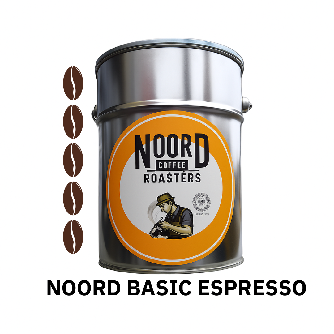 Blik  4 X 1 KILO NOORD Basic Espresso